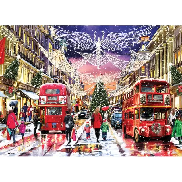 Gibsons Puzzle 1000 Weihnachten "Regent Street at Christmas"