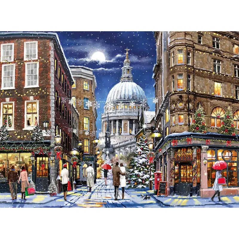 Gibsons Puzzle 1000 Weihnachten "St Paul`s at Christmas"