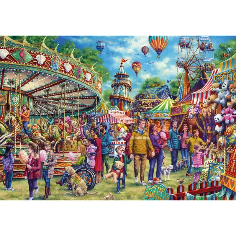 Gibsons Puzzle 500 Karussell "Fun at the Fair"