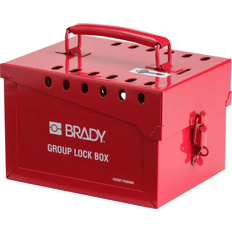 Grosse Gruppenverschlusskasten, Rot