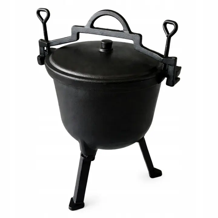 Gusseisen-Kessel für das Lagerfeuer 7L