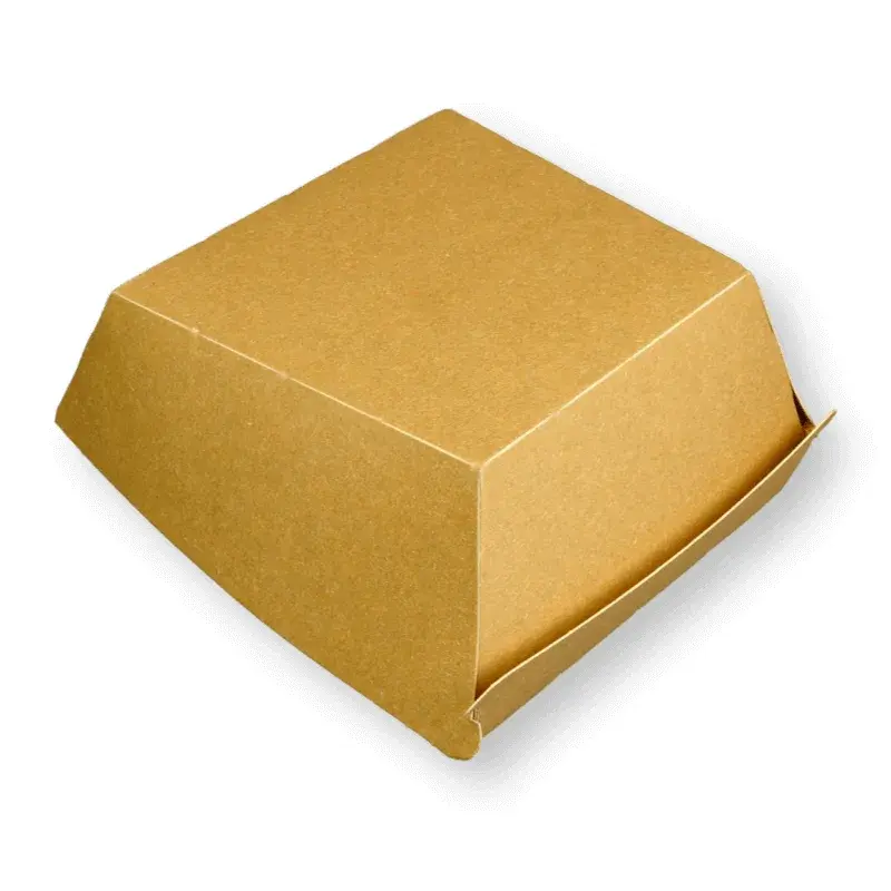 Hamburger-Boxen "Bio", Frischfaser, braun