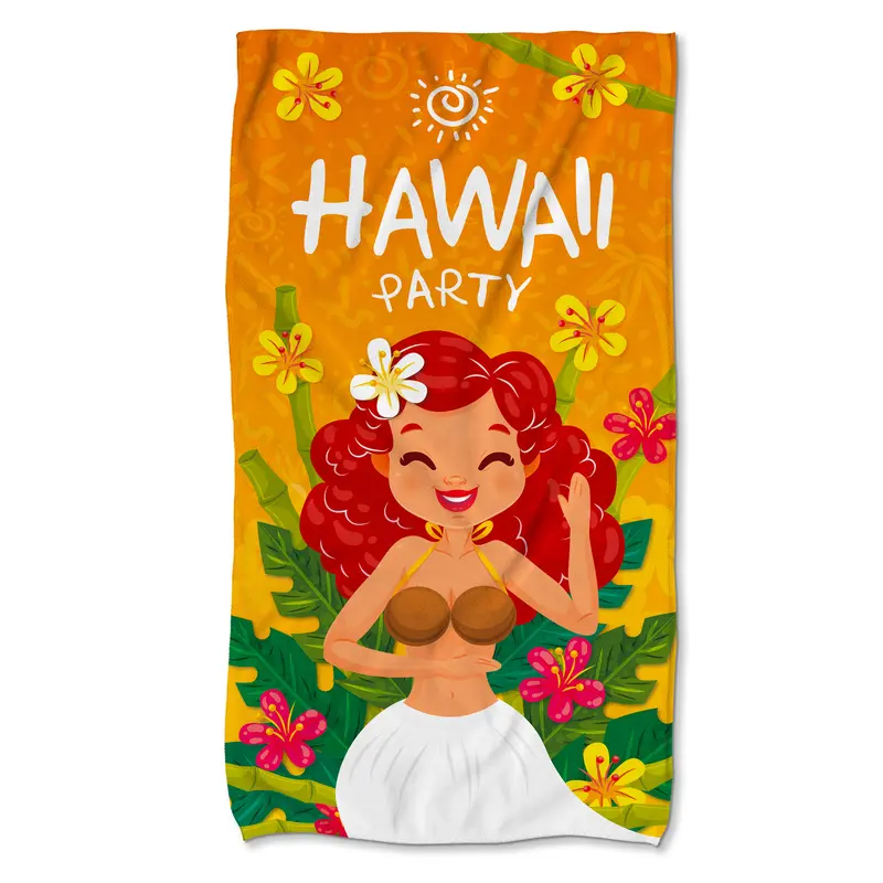 Handtuch aus Mikrofaser HAWAII PARTY 80x150 cm