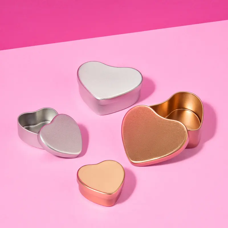 Herzdose in Silber oder Roségold