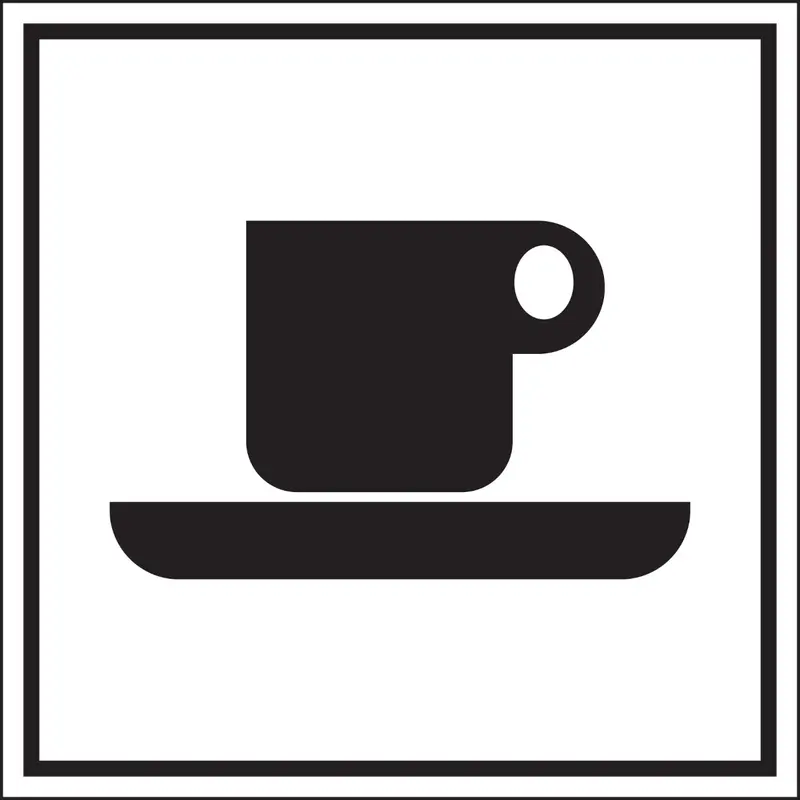 Hinweisschilder - Cafeteria