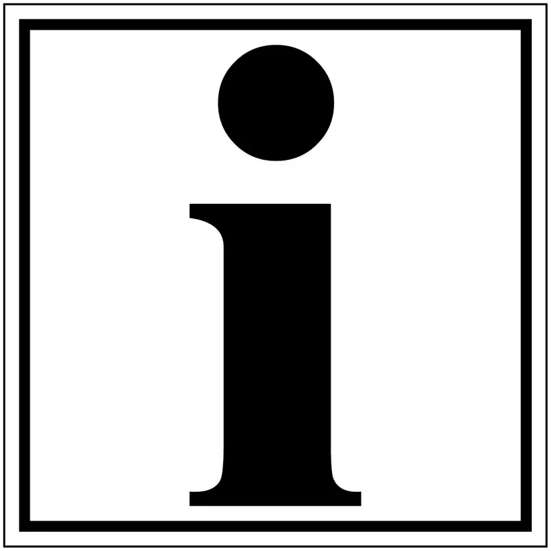 Hinweisschilder - Info
