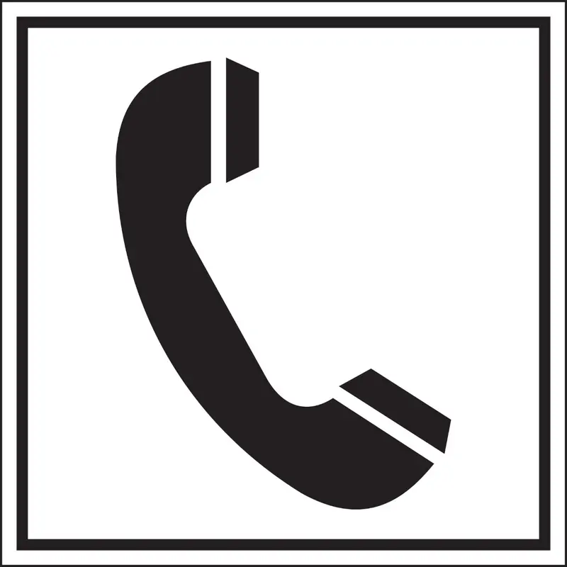 Hinweisschilder - Telefon