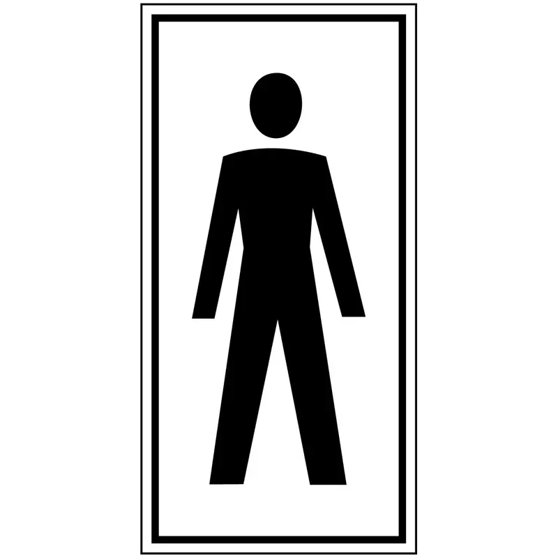 Hinweisschilder - Toilette für Herren