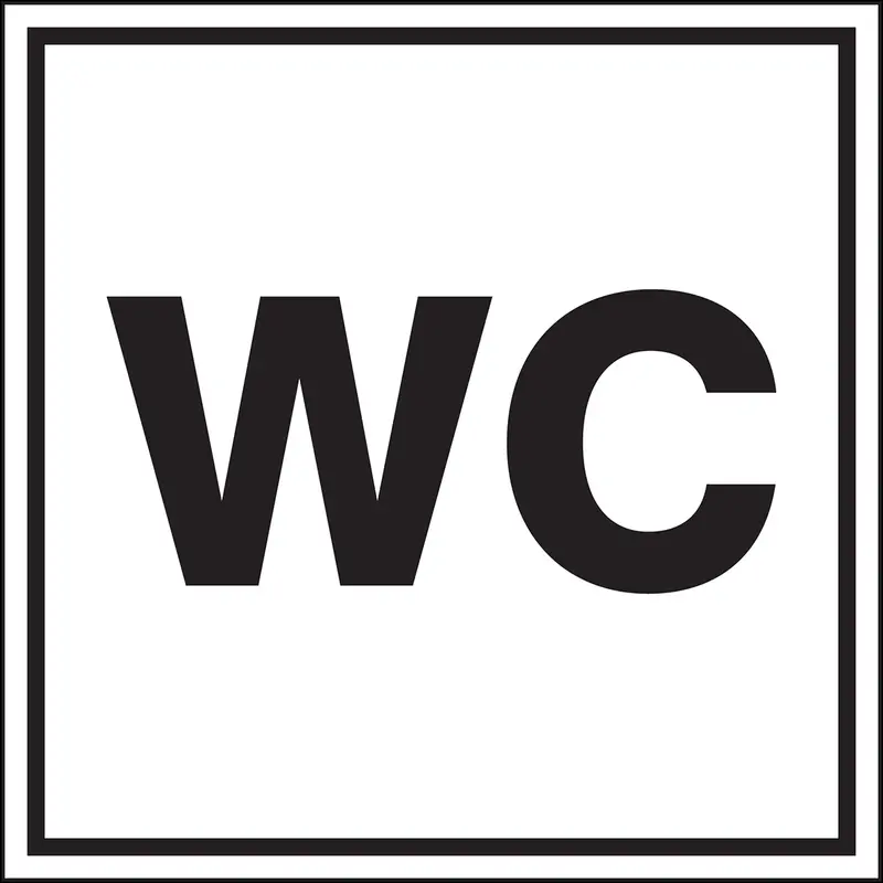 Hinweisschilder - Toilette