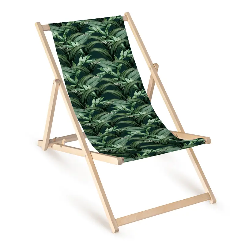 Holz-Liegestühle Blätter