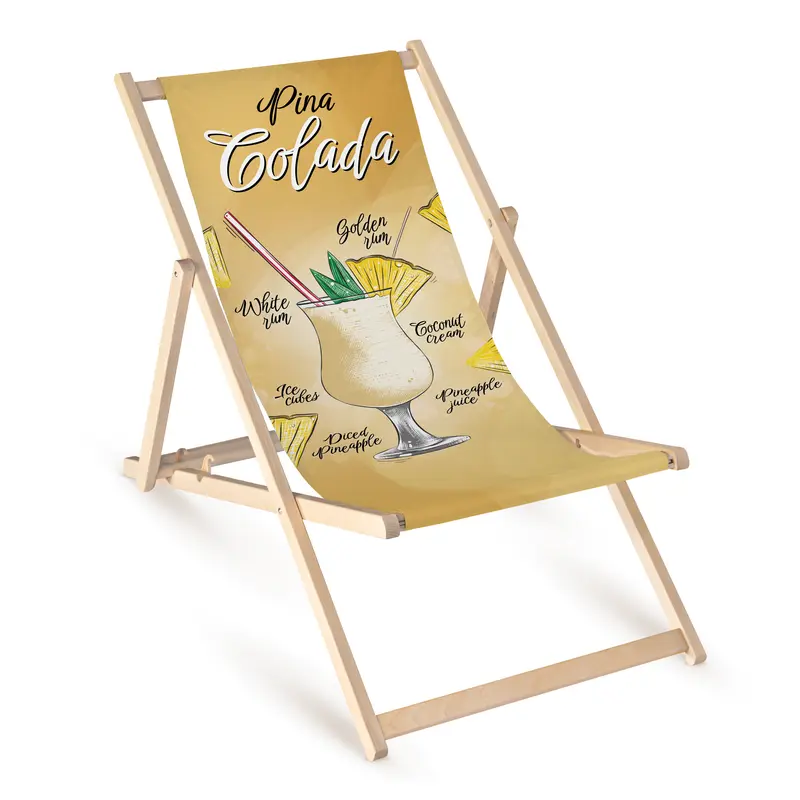 Holz-Liegestühle Pina Colada