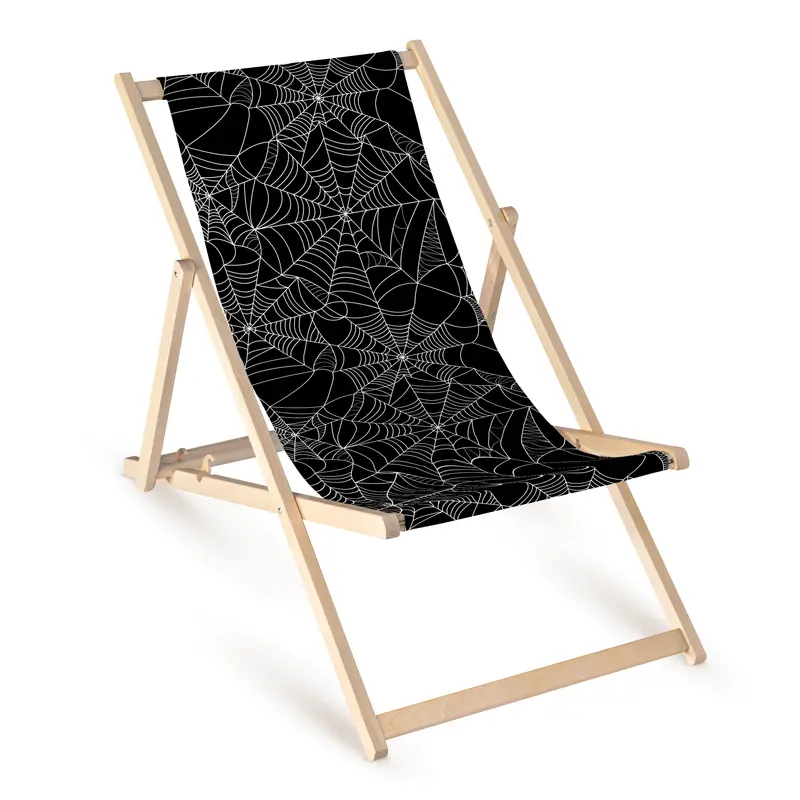 Holz-Liegestühle Spinnennetz