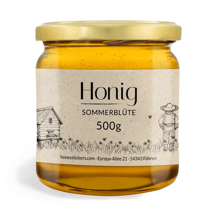 Idyllische Ida – Rechteckiges Etikett 500g (Twist-Off)