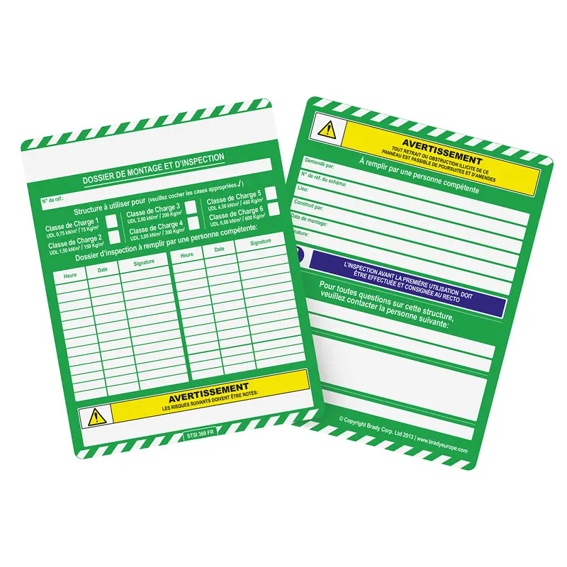 Insert Scafftag MK2 (produit francophone)