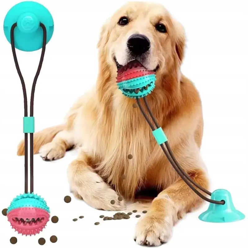 Interaktives Hundespielzeug mit Saugnapf