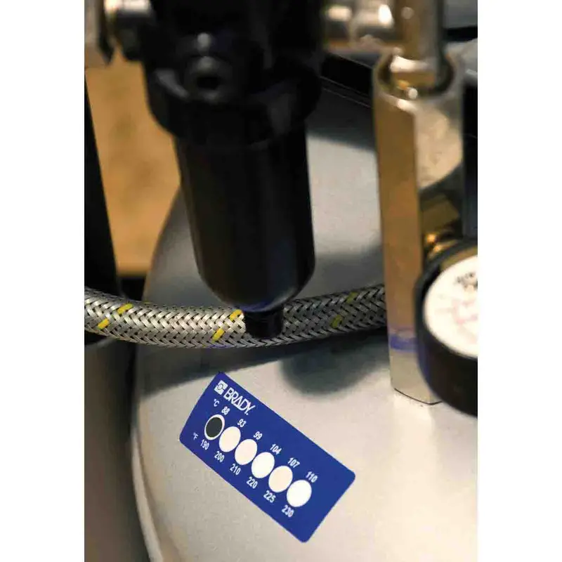 Irreversible, temperaturanzeigende Etiketten - 6 Temperatur-Messstufe