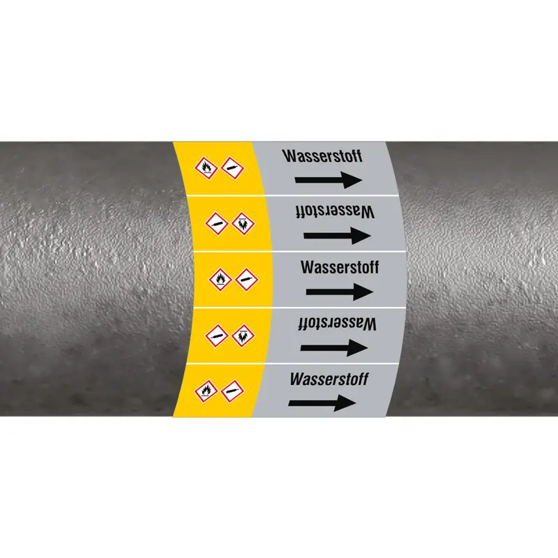 ISO 20560 Rohrmarkierer - Gas