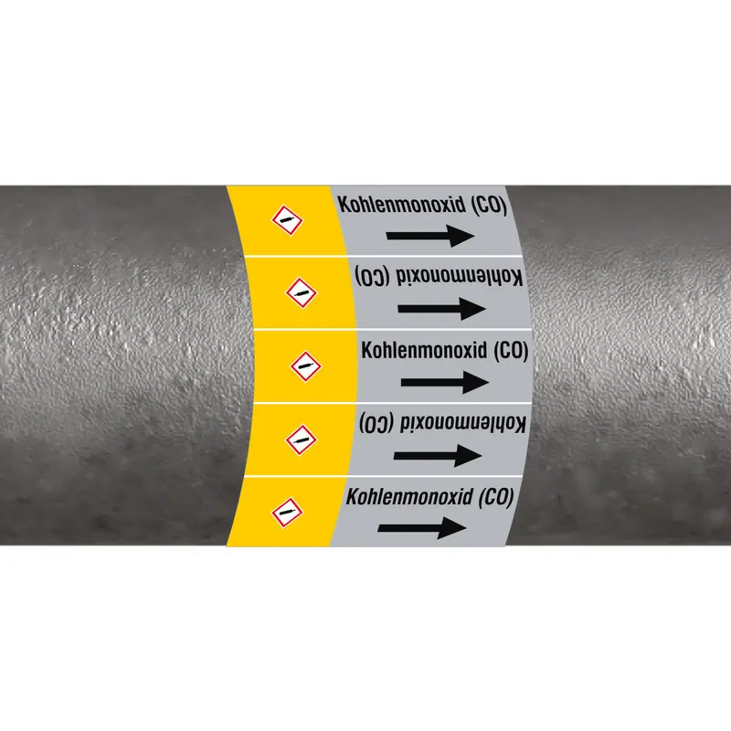 ISO 20560 Rohrmarkierer - Gas