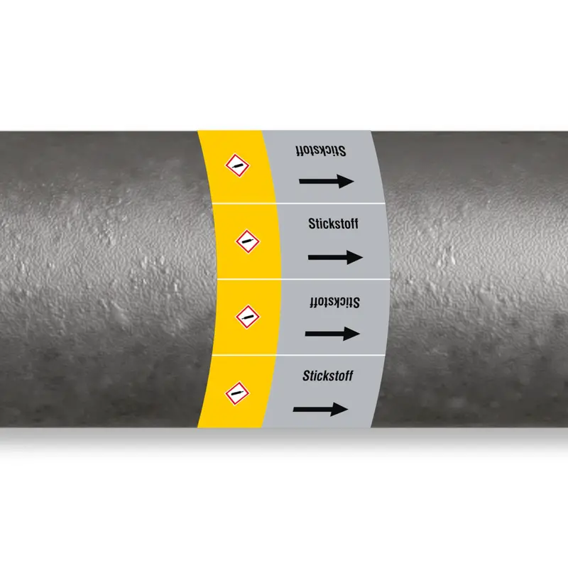 ISO 20560 Rohrmarkierer - Gas