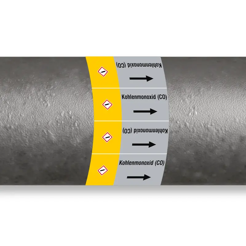 ISO 20560 Rohrmarkierer - Gas