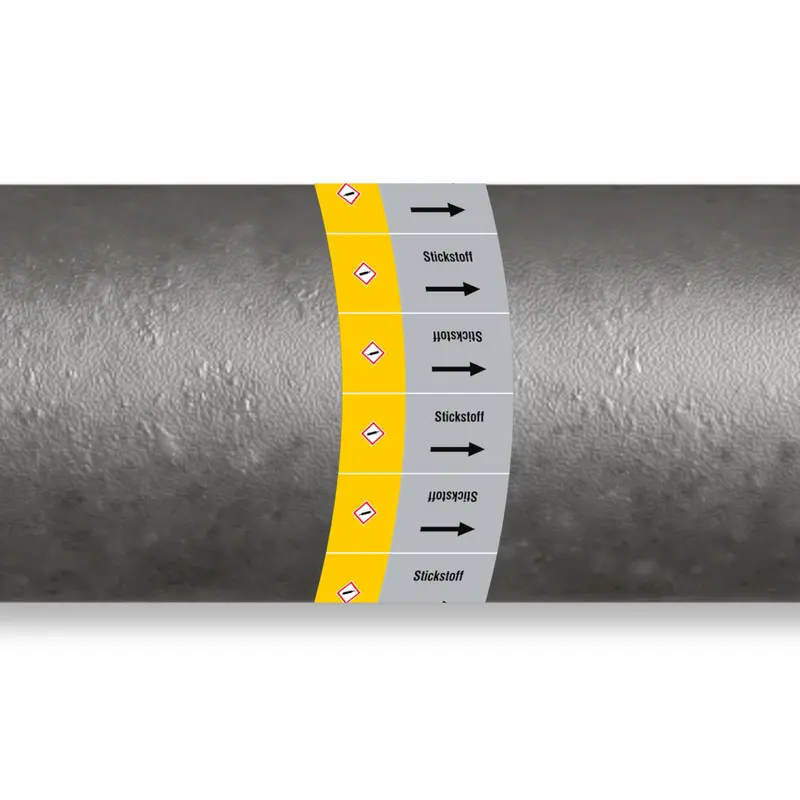 ISO 20560 Rohrmarkierer - Gas