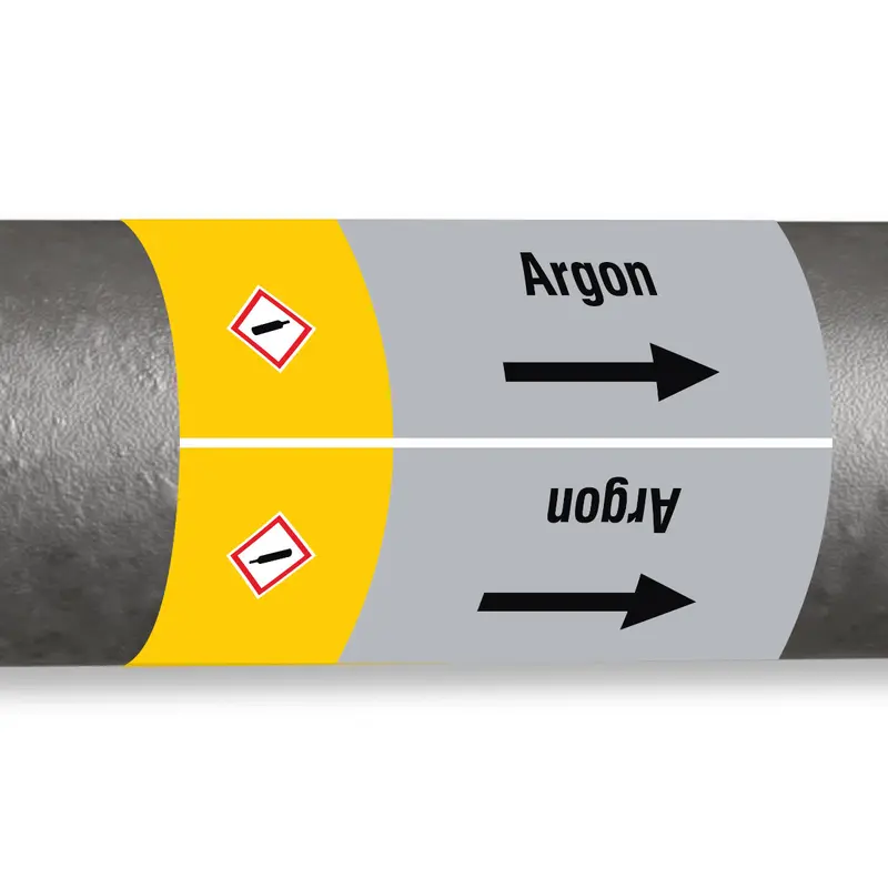 ISO 20560 Rohrmarkierer - Gas