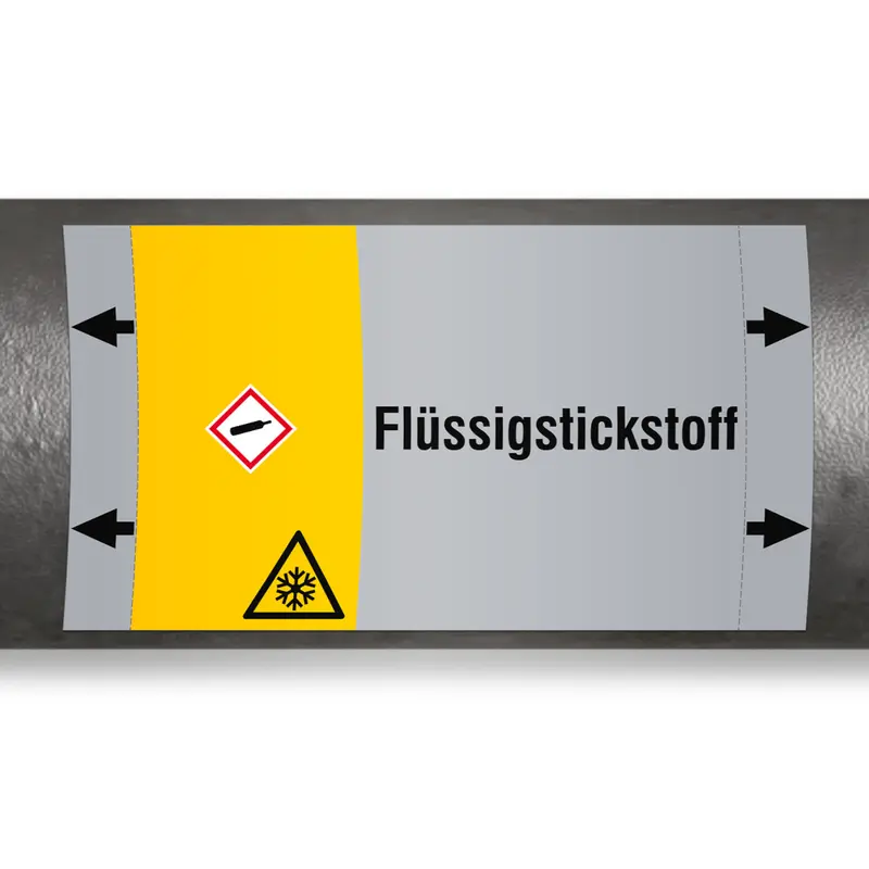 ISO 20560 Rohrmarkierer - Gas