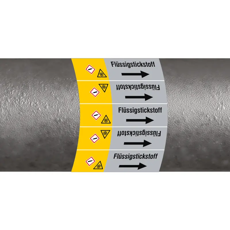 ISO 20560 Rohrmarkierer - Gas