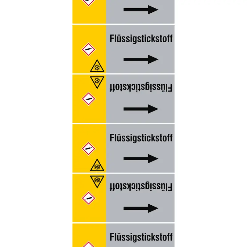 ISO 20560 Rohrmarkierer - Gas