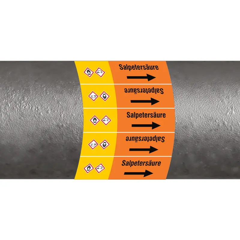 ISO 20560 Rohrmarkierer - Säuren