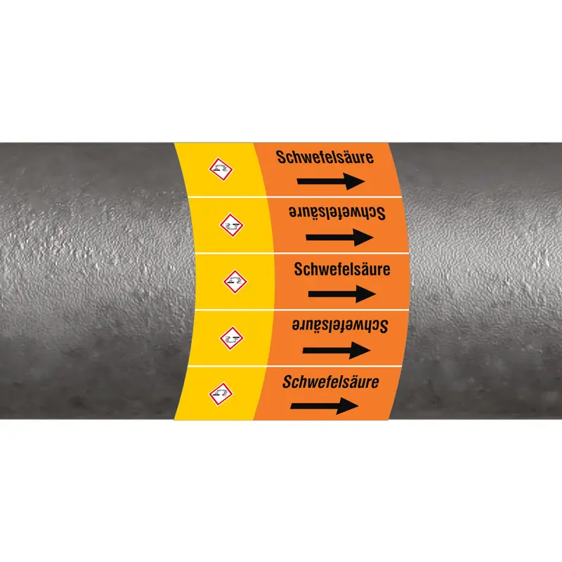 ISO 20560 Rohrmarkierer - Säuren