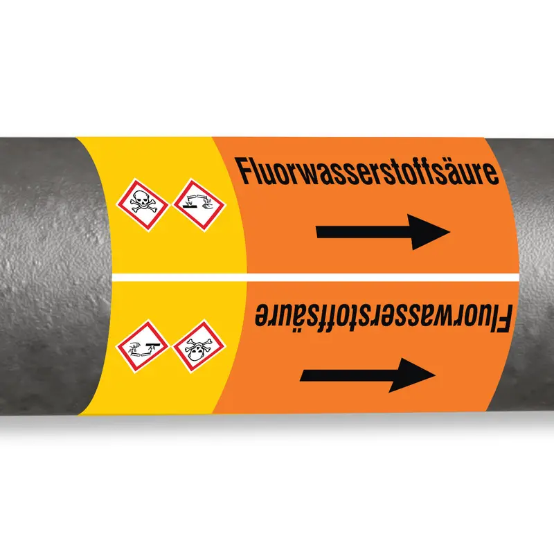 ISO 20560 Rohrmarkierer - Säuren
