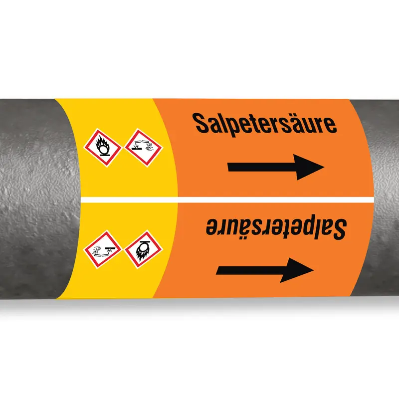 ISO 20560 Rohrmarkierer - Säuren