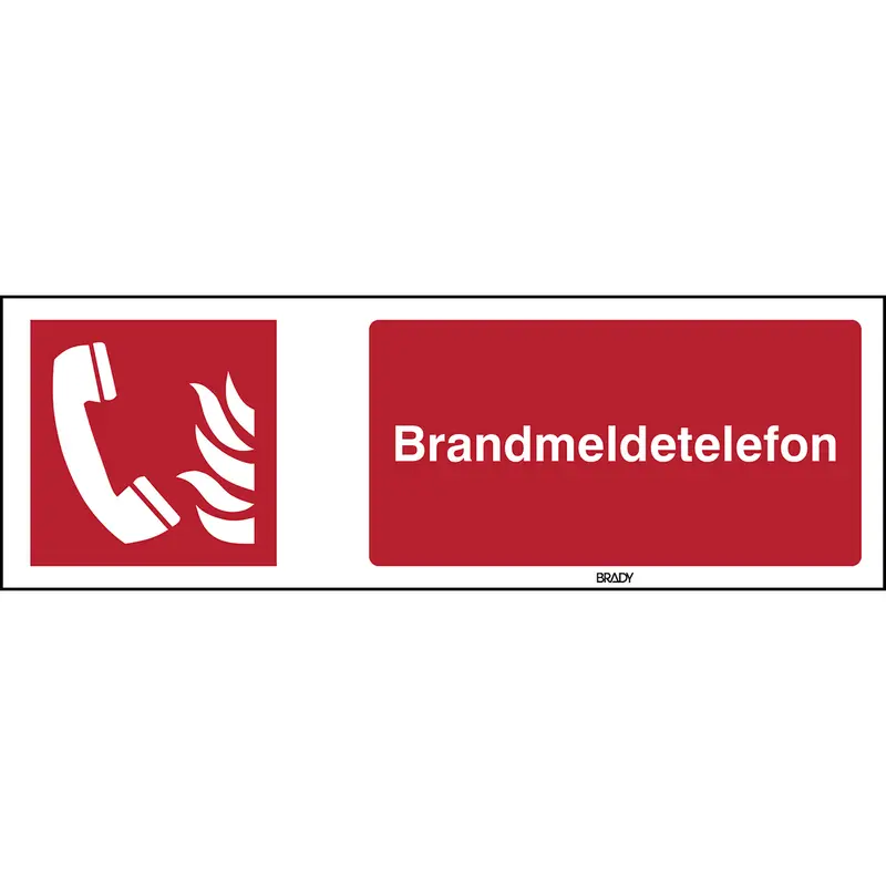 ISO 7010 Zeichen - Brandmeldetelefon