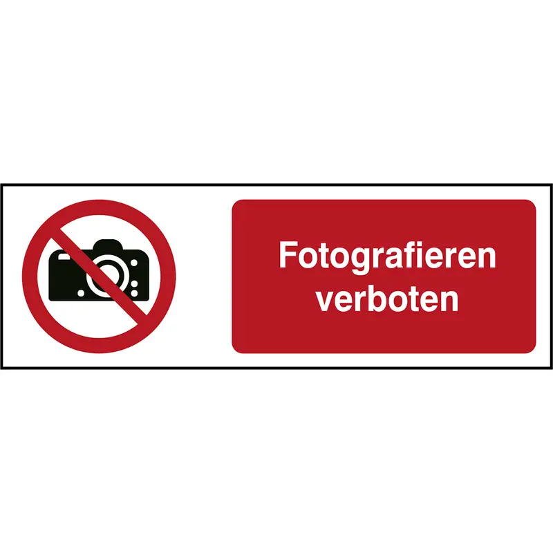 ISO 7010 Zeichen - Fotografieren verboten