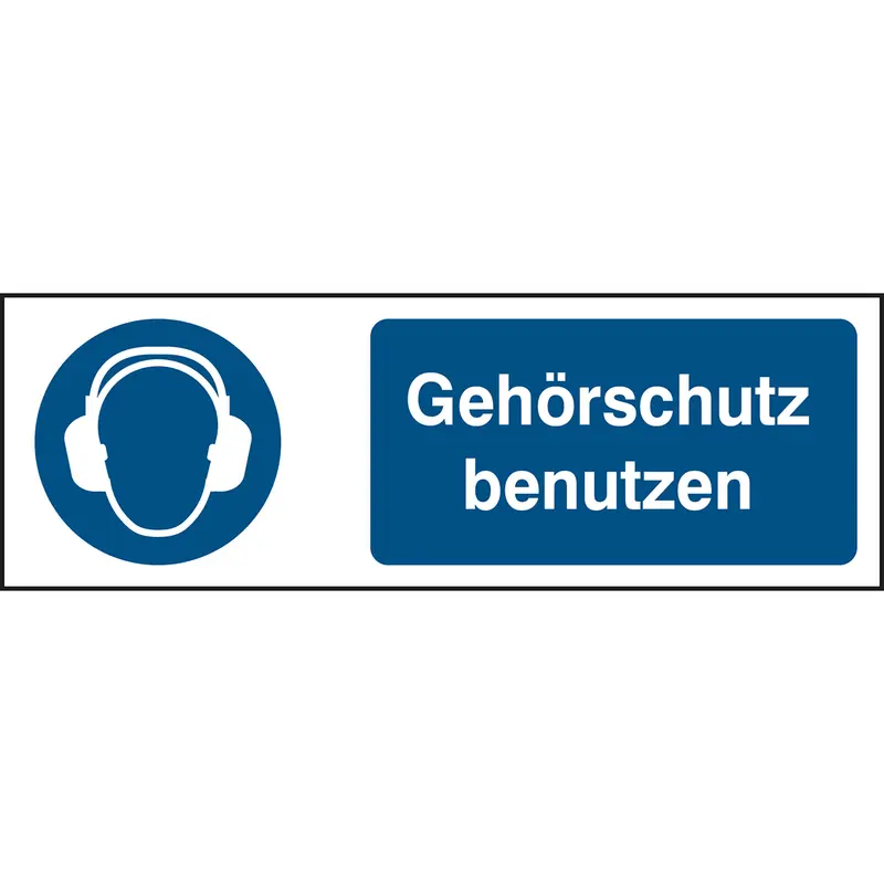 ISO 7010 Zeichen - Gehörschutz benutzen