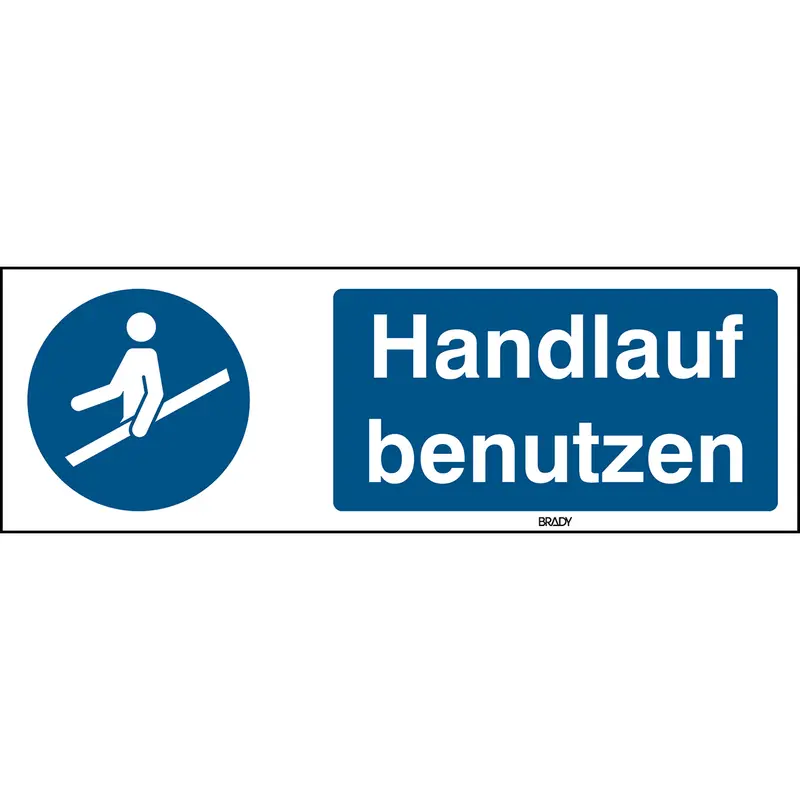 ISO 7010 Zeichen - Handlauf benutzen