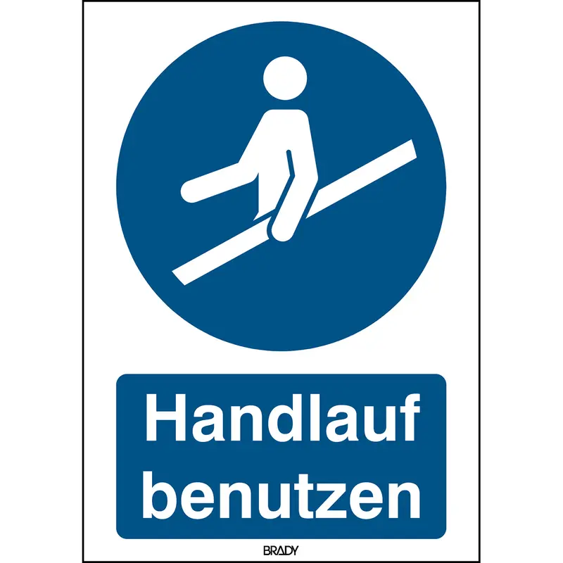 ISO 7010 Zeichen - Handlauf benutzen