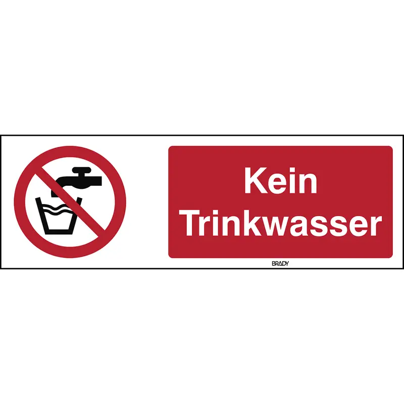 ISO 7010 Zeichen - Kein Trinkwasser