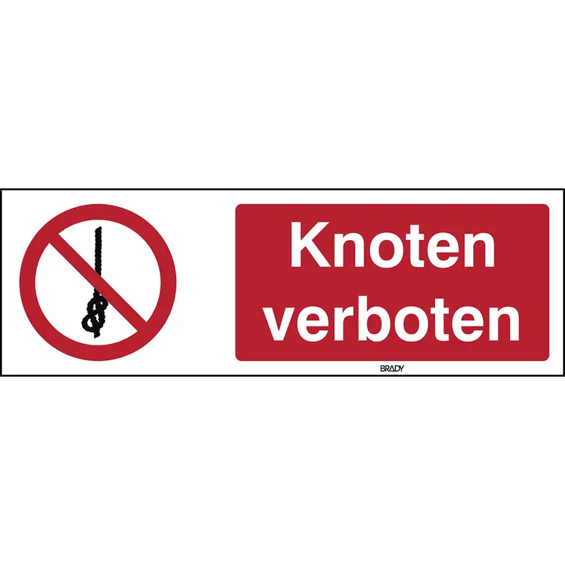 ISO 7010 Zeichen - Knoten verboten