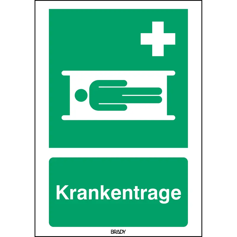 ISO 7010 Zeichen - Krankentrage