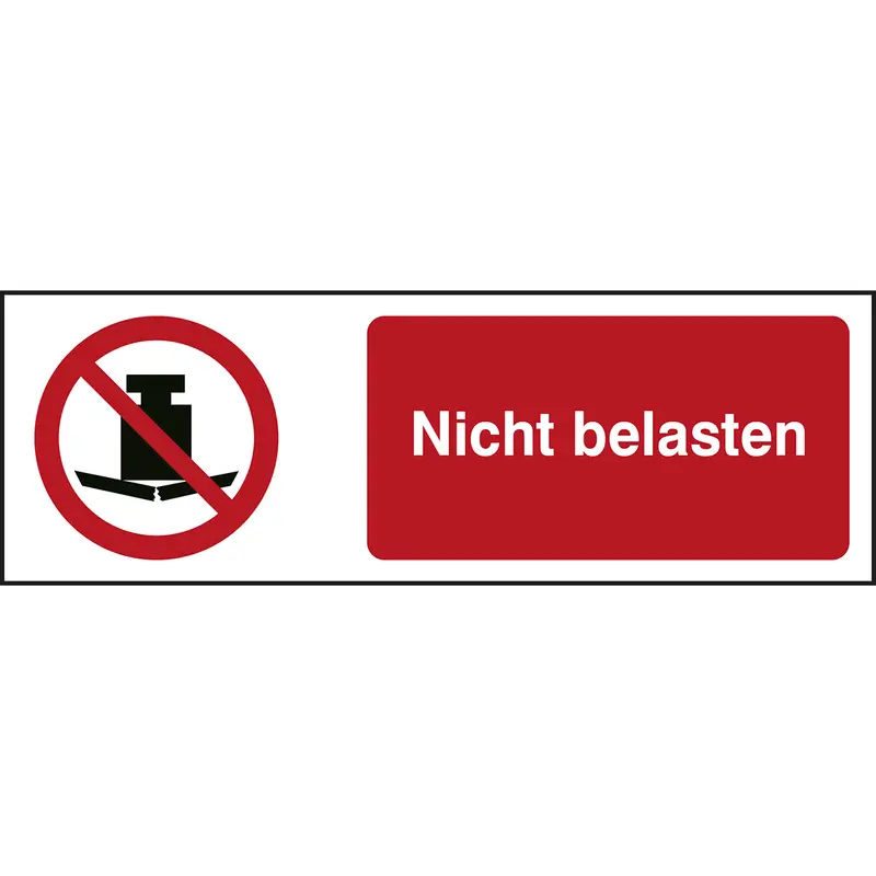 ISO 7010 Zeichen - Nicht belasten