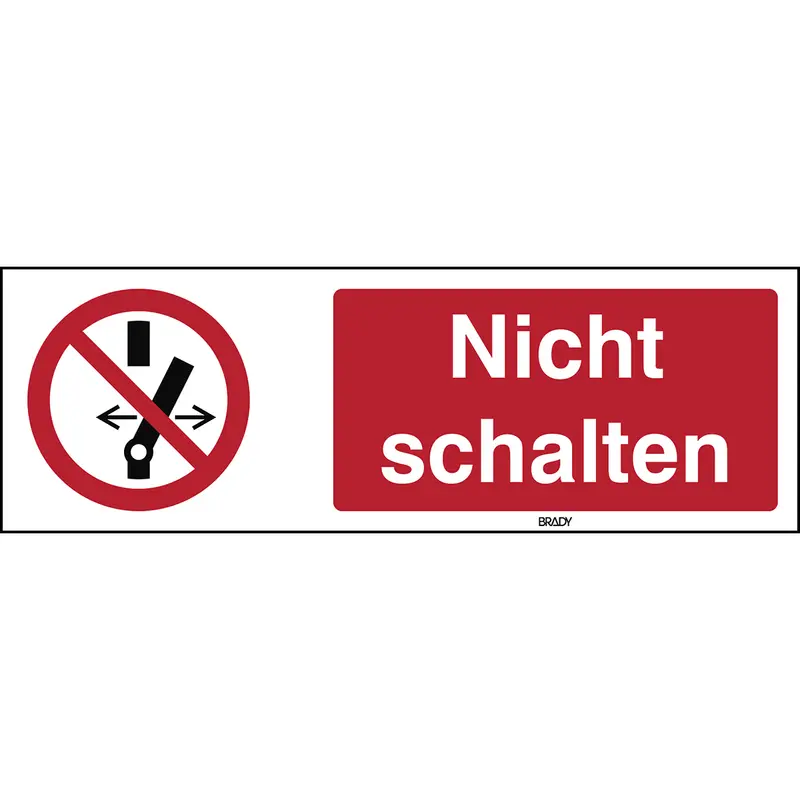 ISO 7010 Zeichen - Nicht schalten