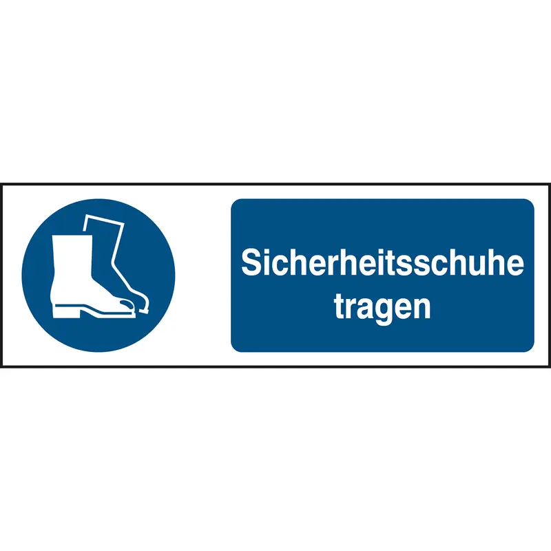 ISO 7010 Zeichen - Sicherheitsschuhe tragen