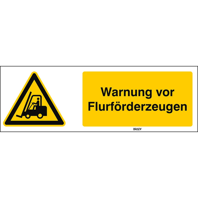 ISO 7010 Zeichen - Warnung vor Flurförderzeugen