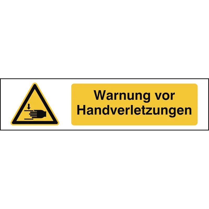 ISO 7010 Zeichen - Warnung vor Handverletzungen