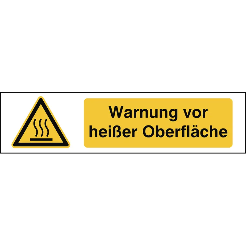 ISO 7010 Zeichen - Warnung vor heisser Oberfläche