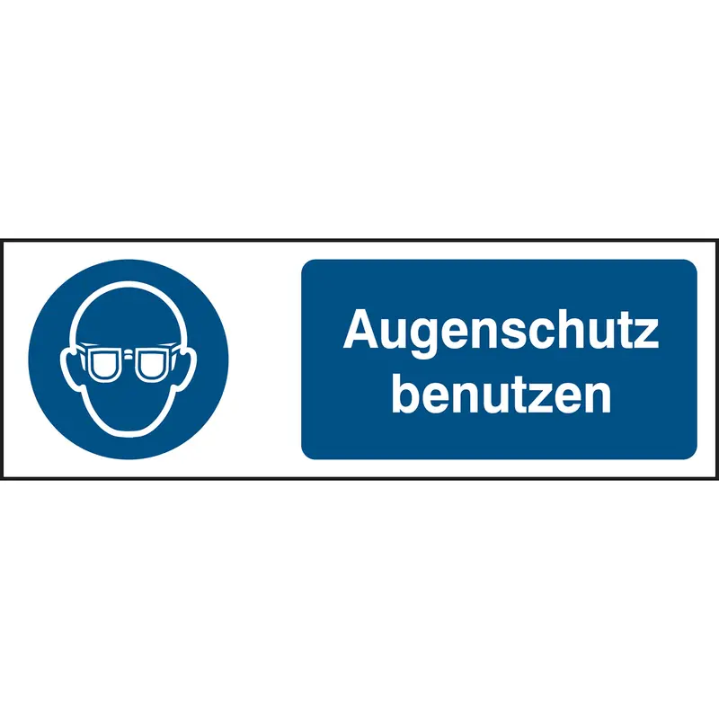 ISO Sicherheitskennzeichnung - Augenschutz benutzen