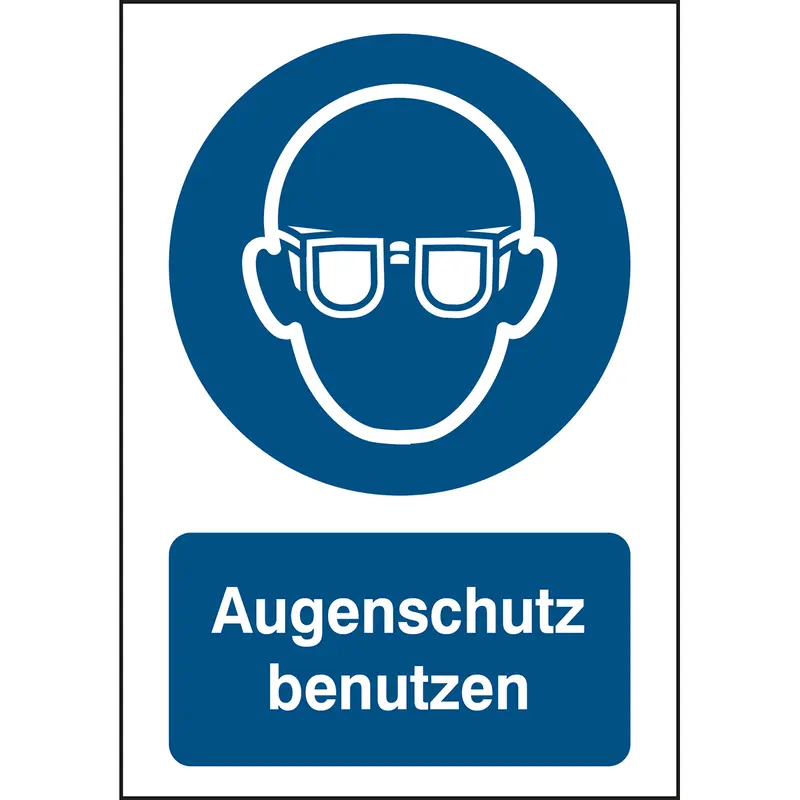 ISO Sicherheitskennzeichnung - Augenschutz benutzen