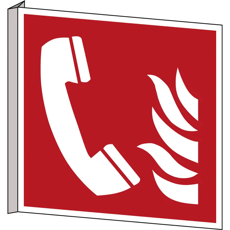 ISO Sicherheitskennzeichnung - Brandmeldetelefon